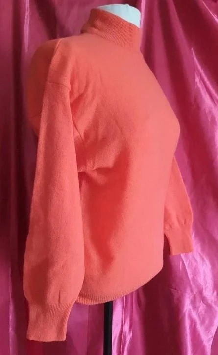 Pull col roulé corail femme 38 - M – photo 5